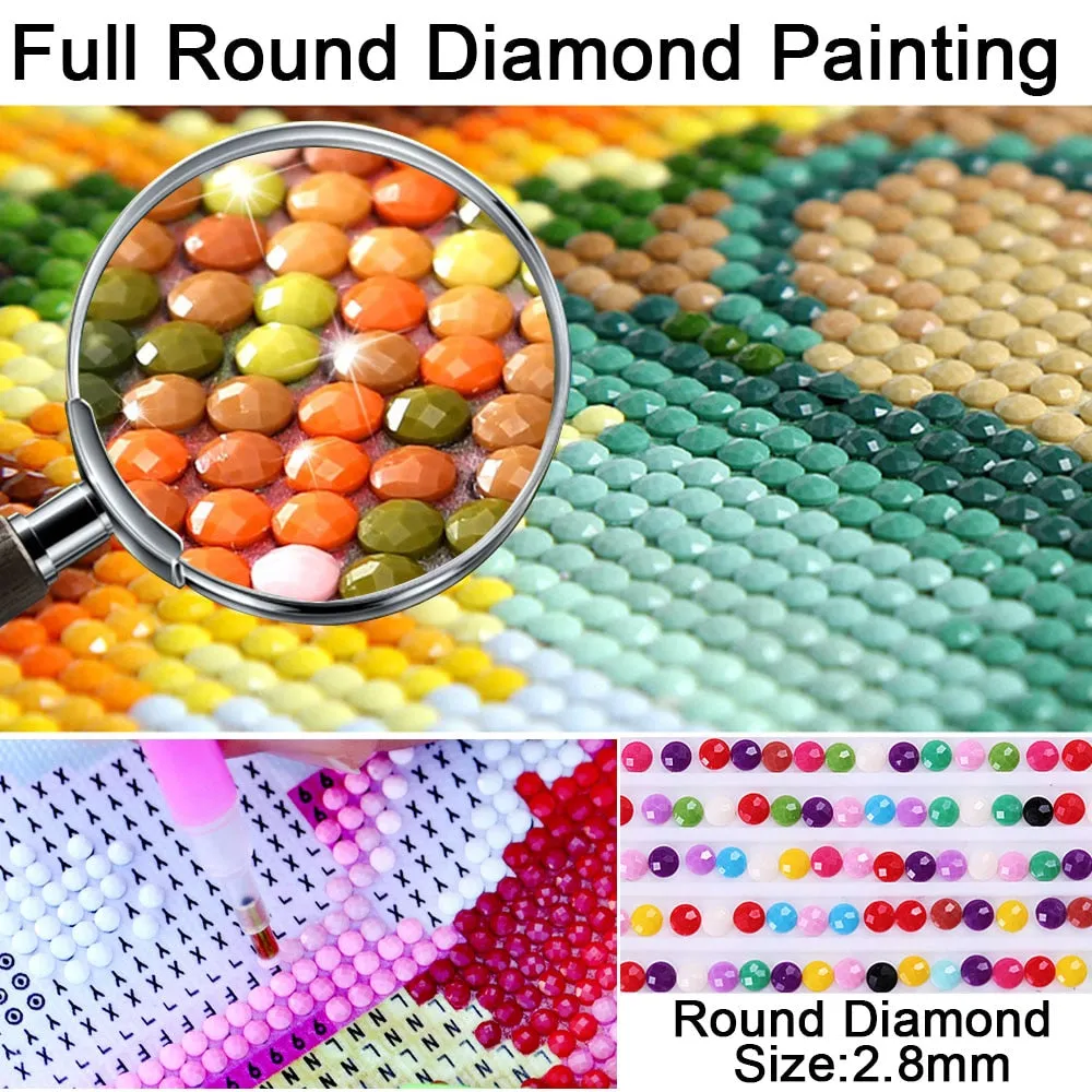 5D Cartoon Unicorn Diamond Art Kit Full Square/Round Drill Diamonds Magic Pony