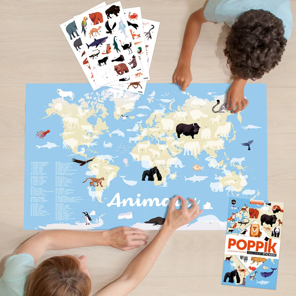 Animals of the World Discovery Sticker Posters