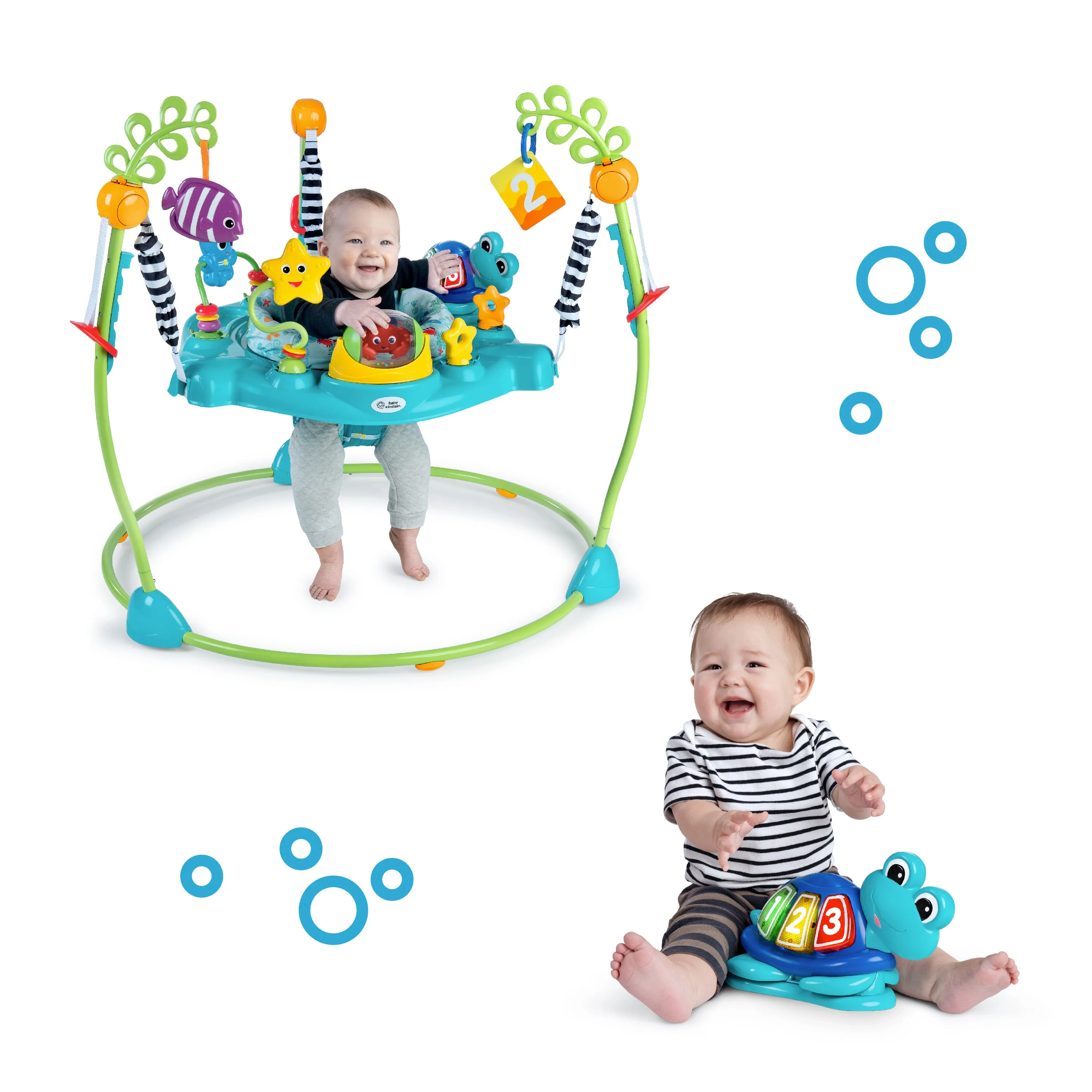 Baby Einstein Ocean Explorers Curiosity Cove 2-in-1 Activity Jumper, Ages 6  Months