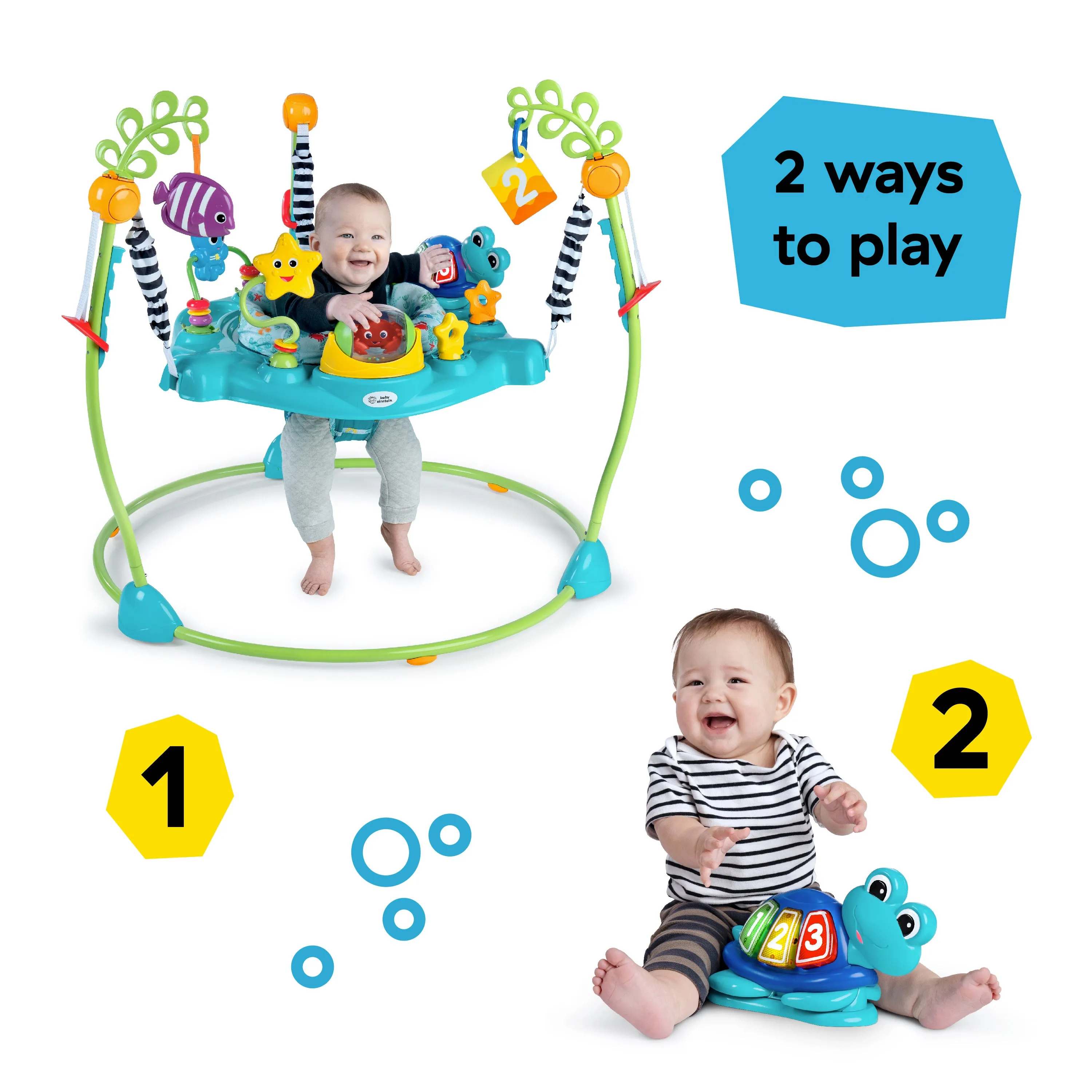 Baby Einstein Ocean Explorers Curiosity Cove 2-in-1 Activity Jumper, Ages 6  Months