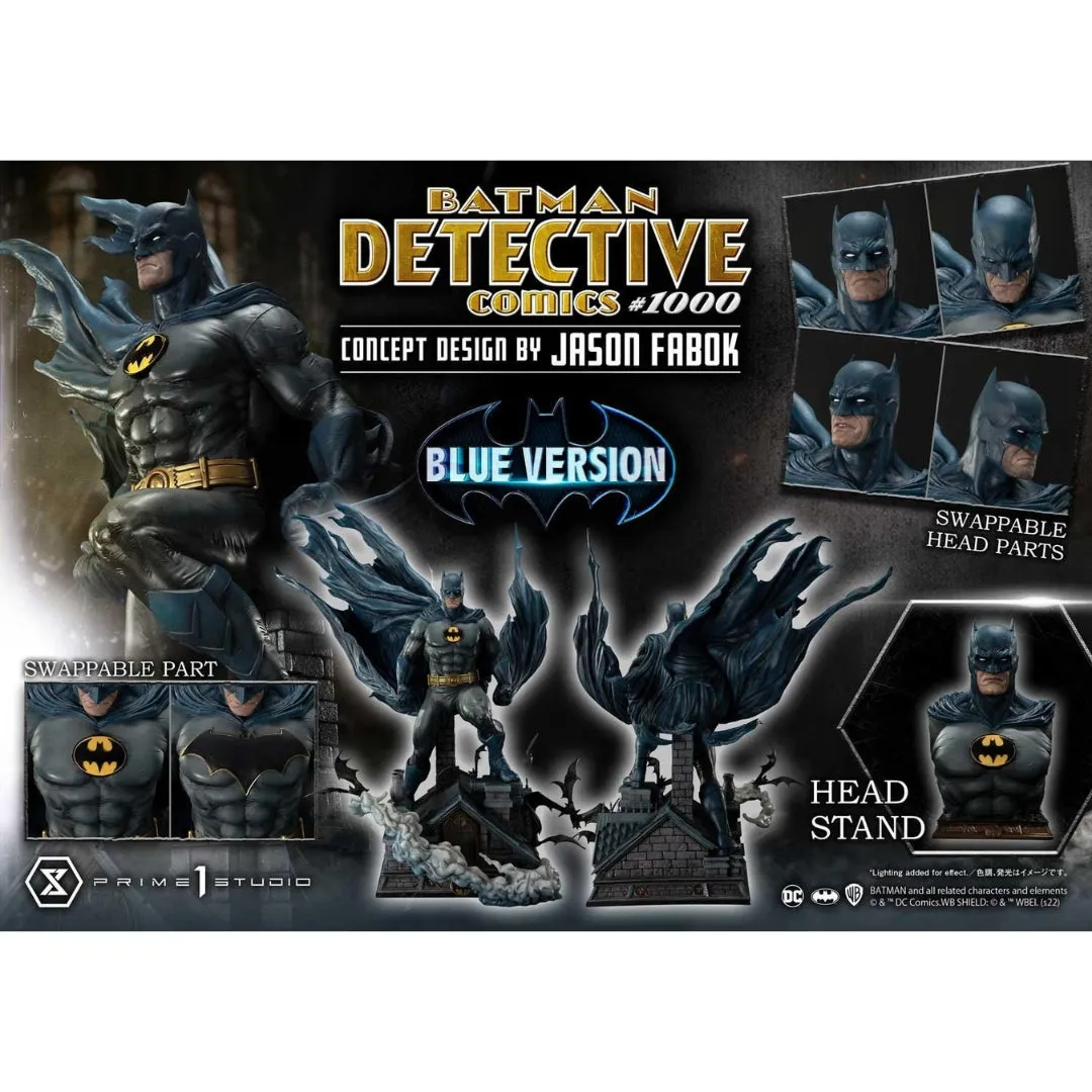 Batman Detective Comics #1000 (Concept Design By Jason Fabok) Blue Version Statue by Prime 1 Studio