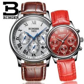 Binger Swiss Sapphire Mechanical Couple Watch BS603CL