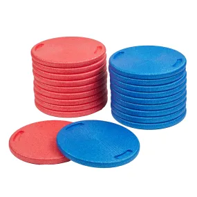 CircleSpots, Seating Pads, Blue/Red, 20-Piece