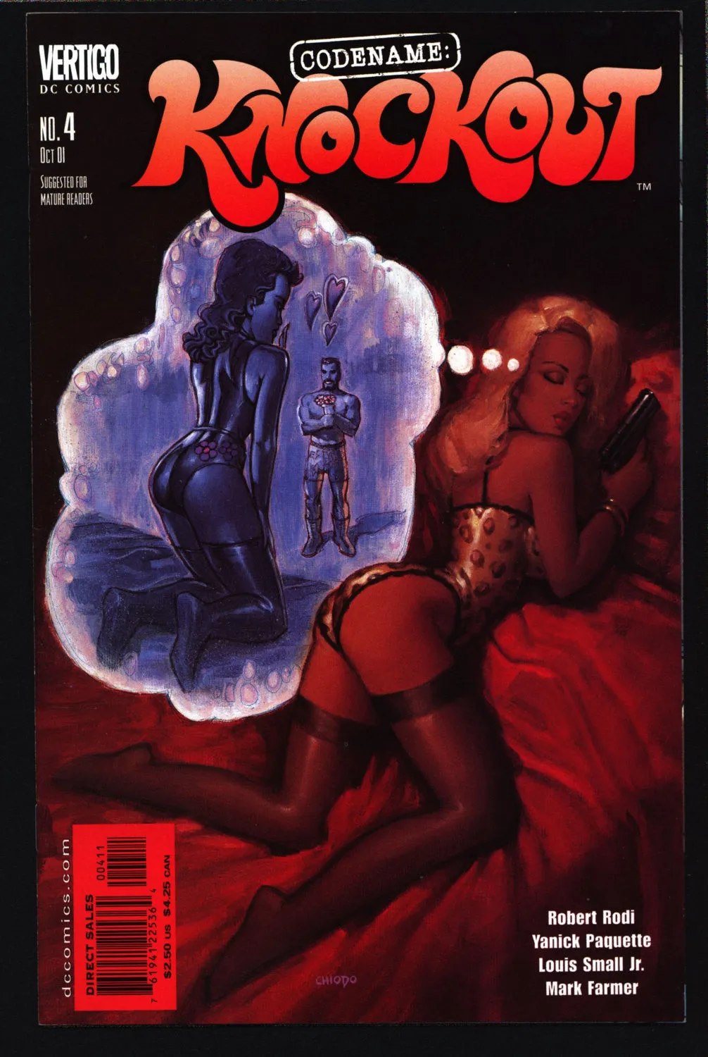 Codename: KNOCKOUT #4 Robert Rodi Louis Small, Sexy Adult Pin Up Man From UNCLE James Bond Spy DC Comics Vertigo