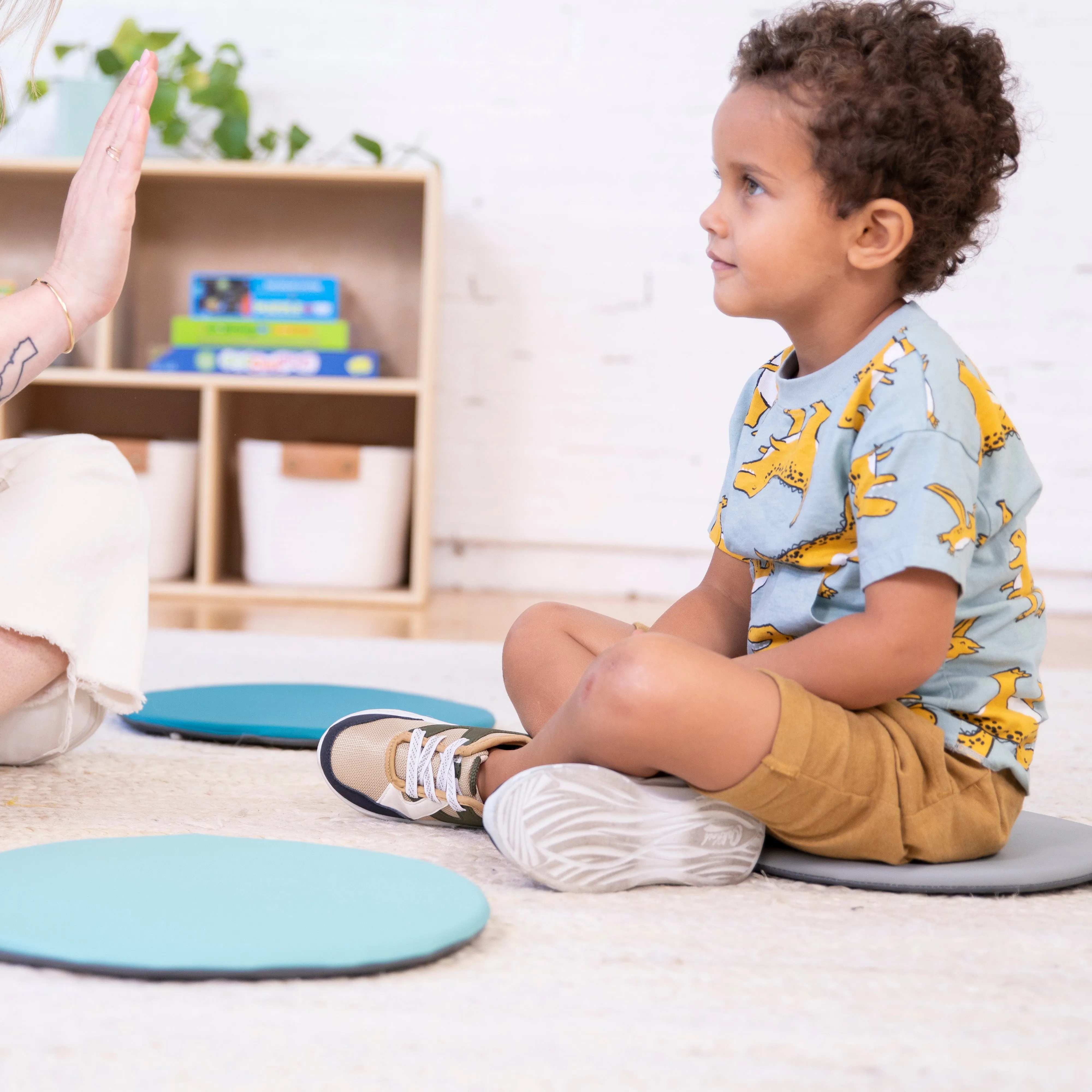 Colorful Floor Pads, Round, Flexible Seating, 6-Piece