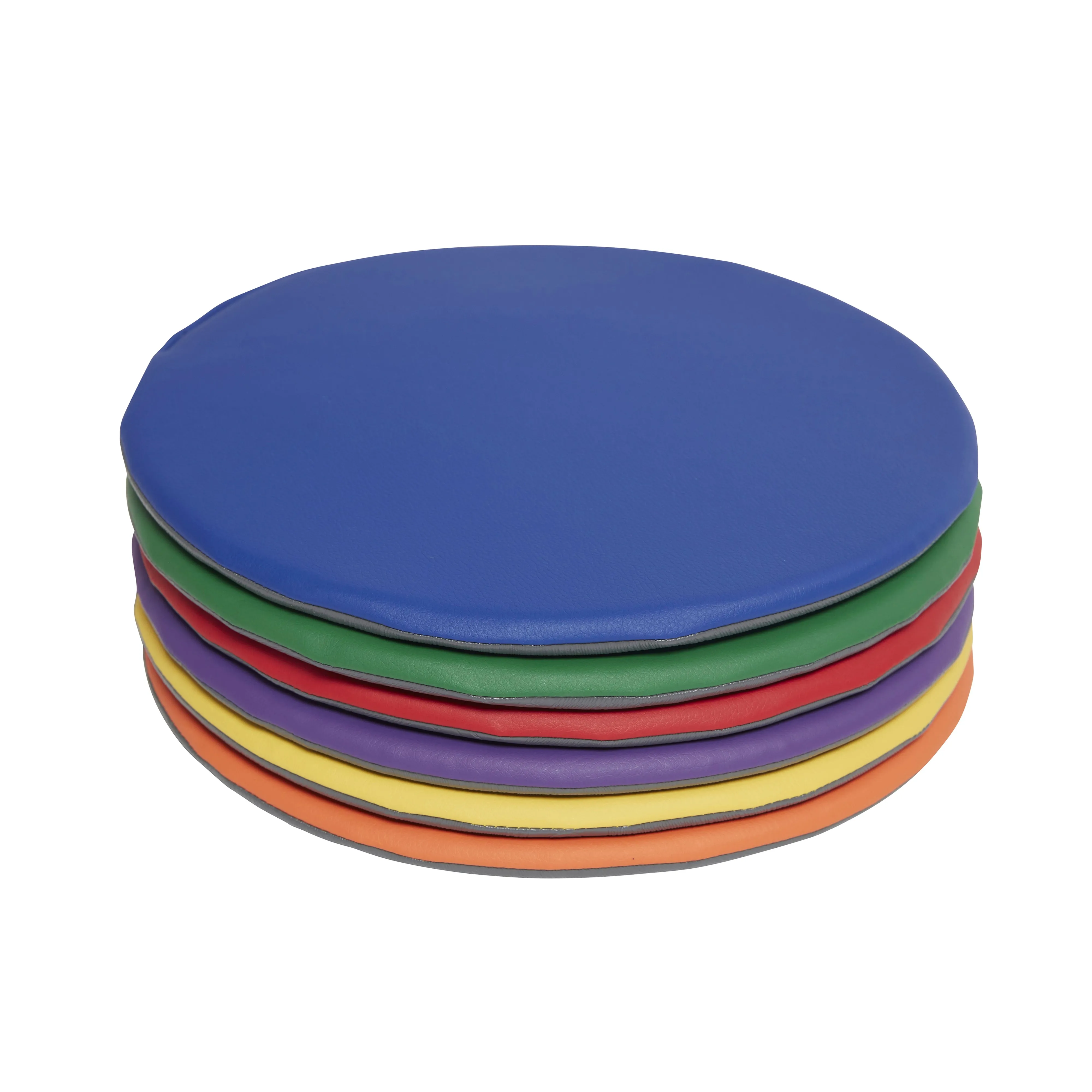 Colorful Floor Pads, Round, Flexible Seating, 6-Piece