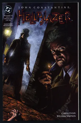 DC Comics Vertigo Press John CONSTANTINE HELLBLAZER #54 Garth Ennis Supernatural Magic Gothic Horror Anti-Super Hero Goth