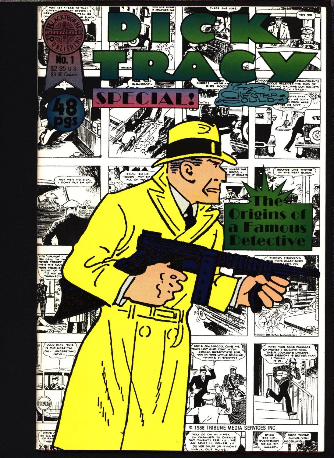 'DICK TRACY' Special #1 Origin! Chester Gould, crime comics,Pulp,Noir,Comic Strips, Comic Book Reprints