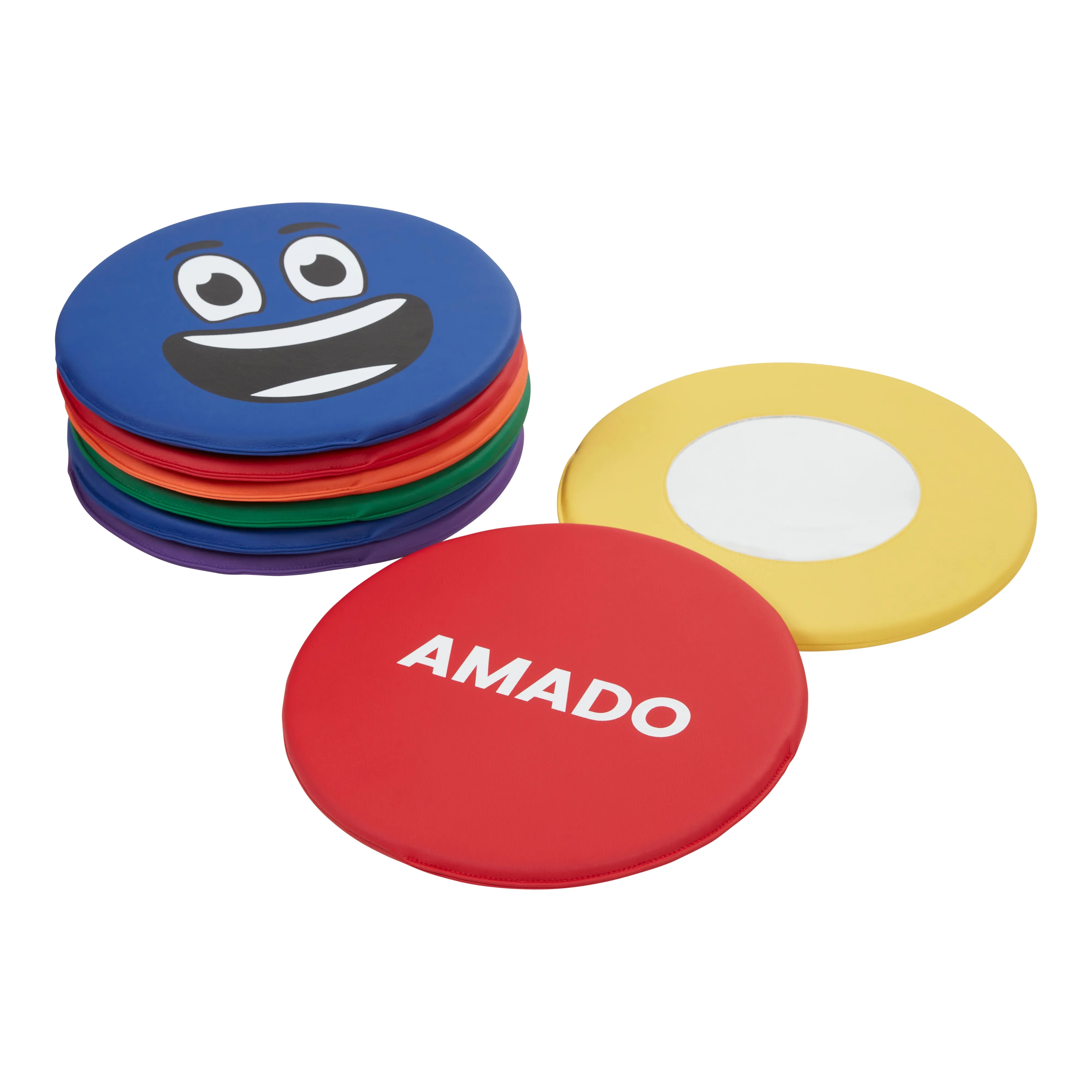 Emotion Pads with Mirror, Spanish, Expression Cushions, 8-Piece