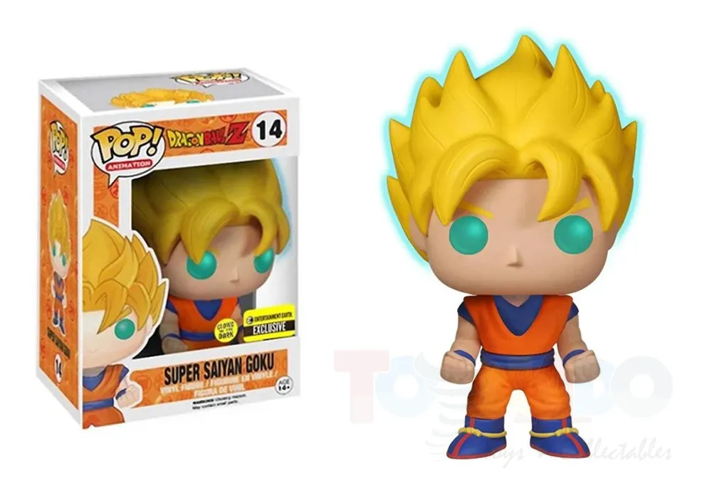 Funko Pop Animation Dragon Ball Z 14 Super Saiyan Goku Glow in the Dark Exclusive Vinyl Figure 05040