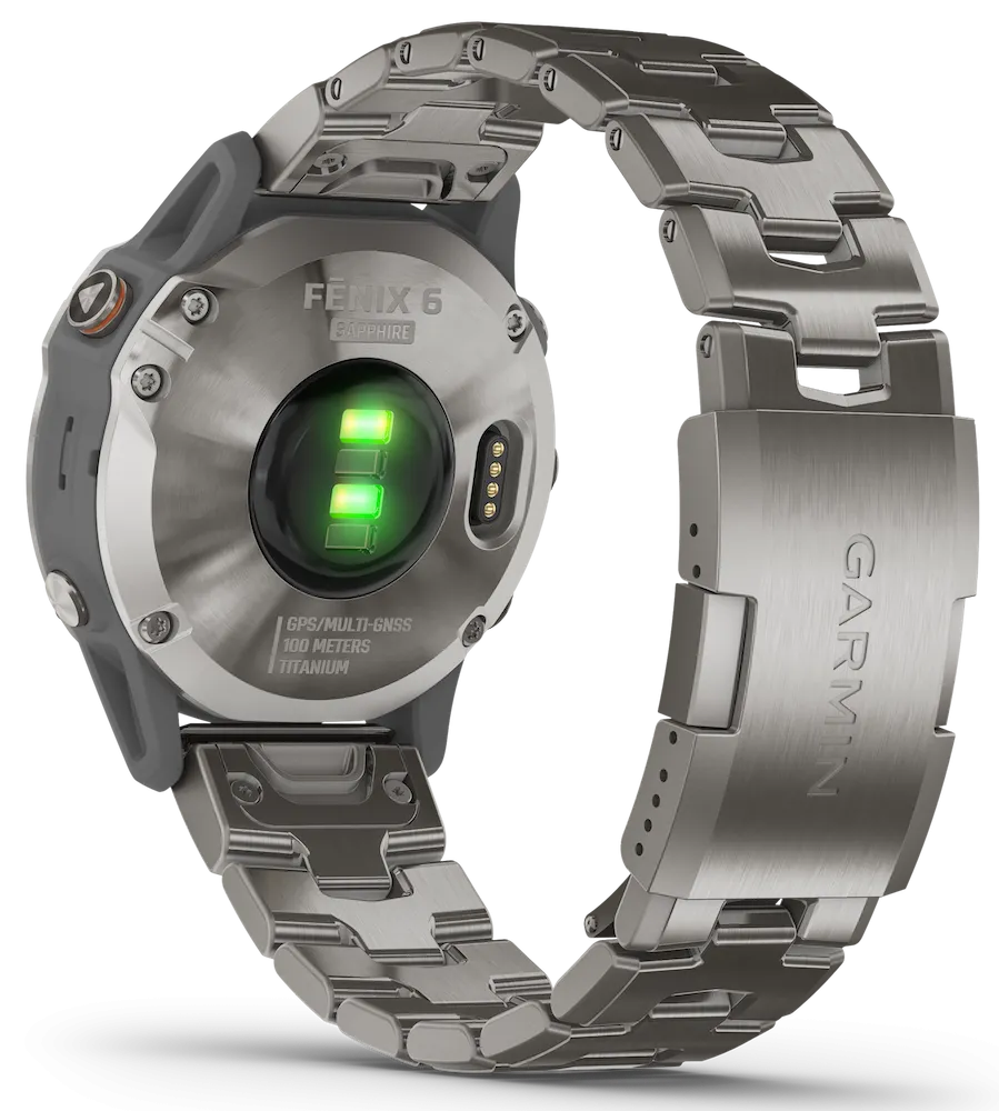 GRM Watch Fenix 6 Sapphire Titanium Grey Titanium Band D