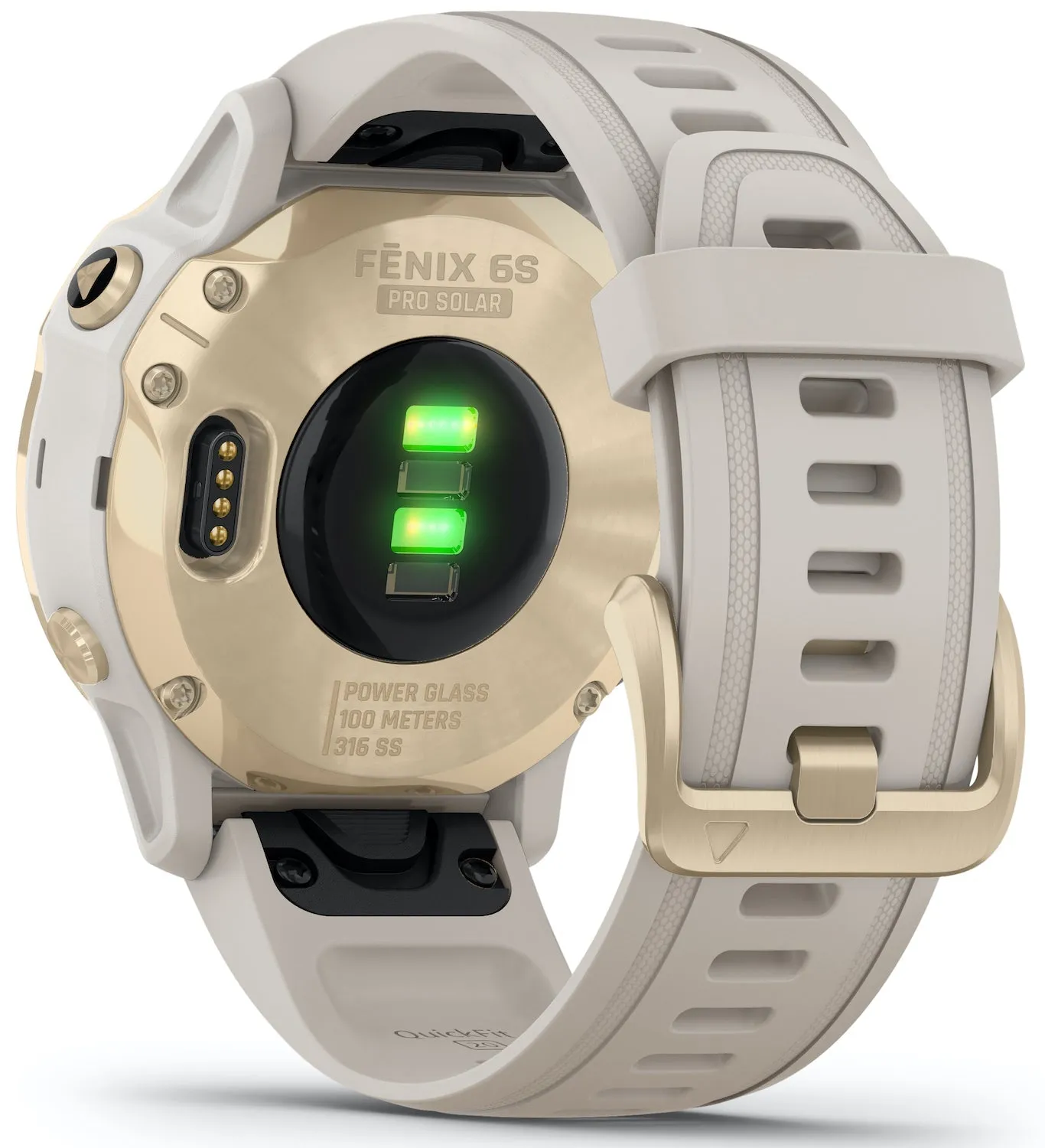 GRM Watch Fenix 6S Pro Solar Light Gold With Light Sand Band