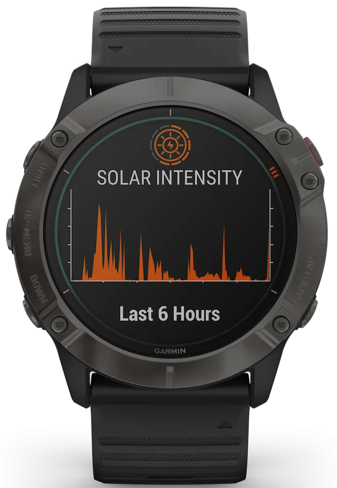 GRM Watch Fenix 6X Pro Solar Carbon Grey DLC D