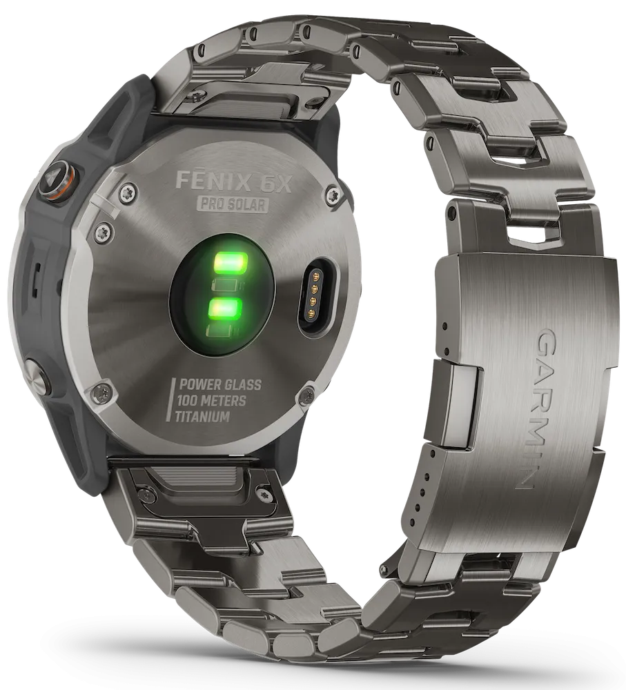 GRM Watch Fenix 6X Pro Solar Titanium With Titanium Band D