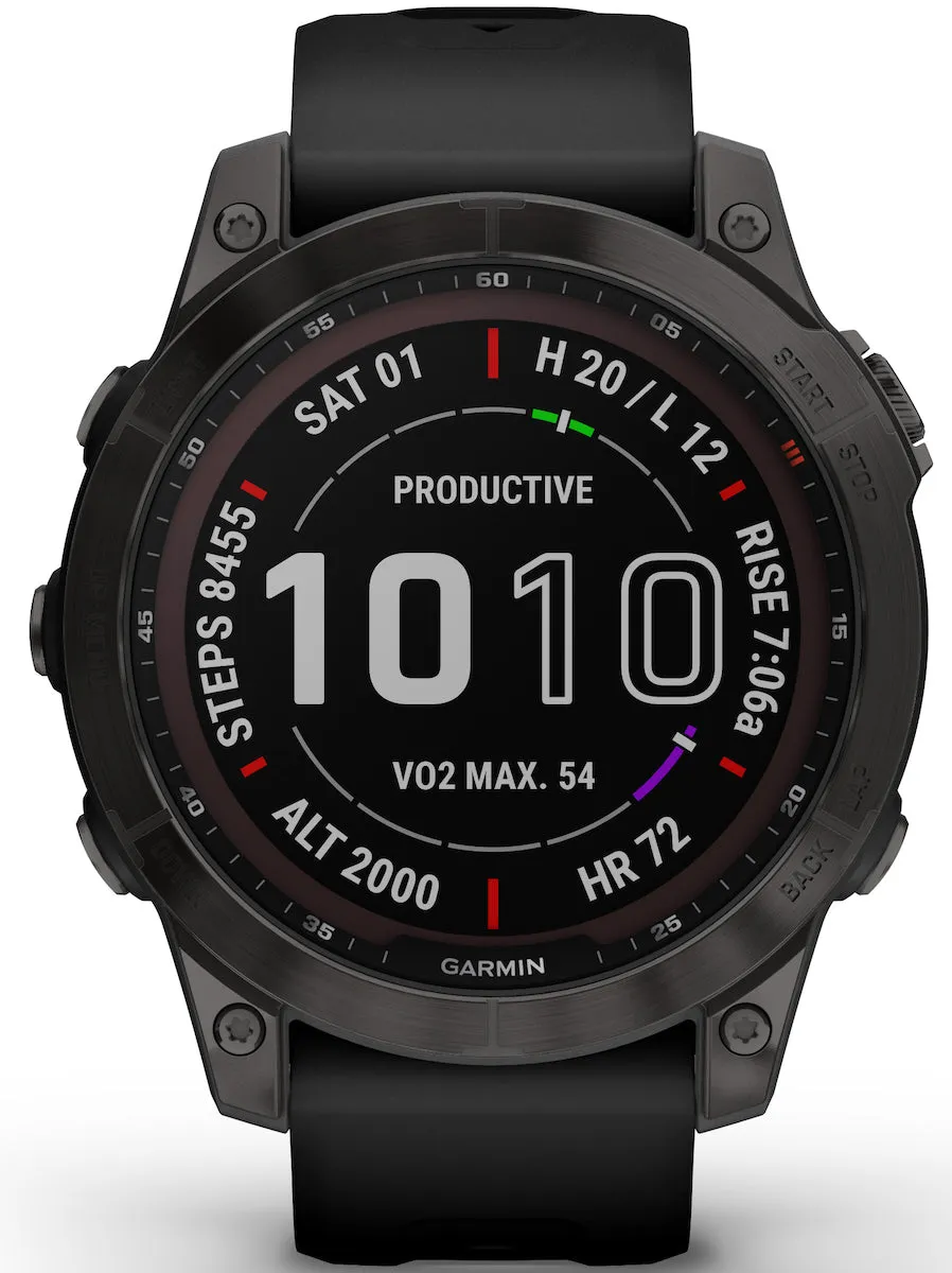 GRM Watch Fenix 7 Sapphire Solar Carbon Gray DLC Titanium