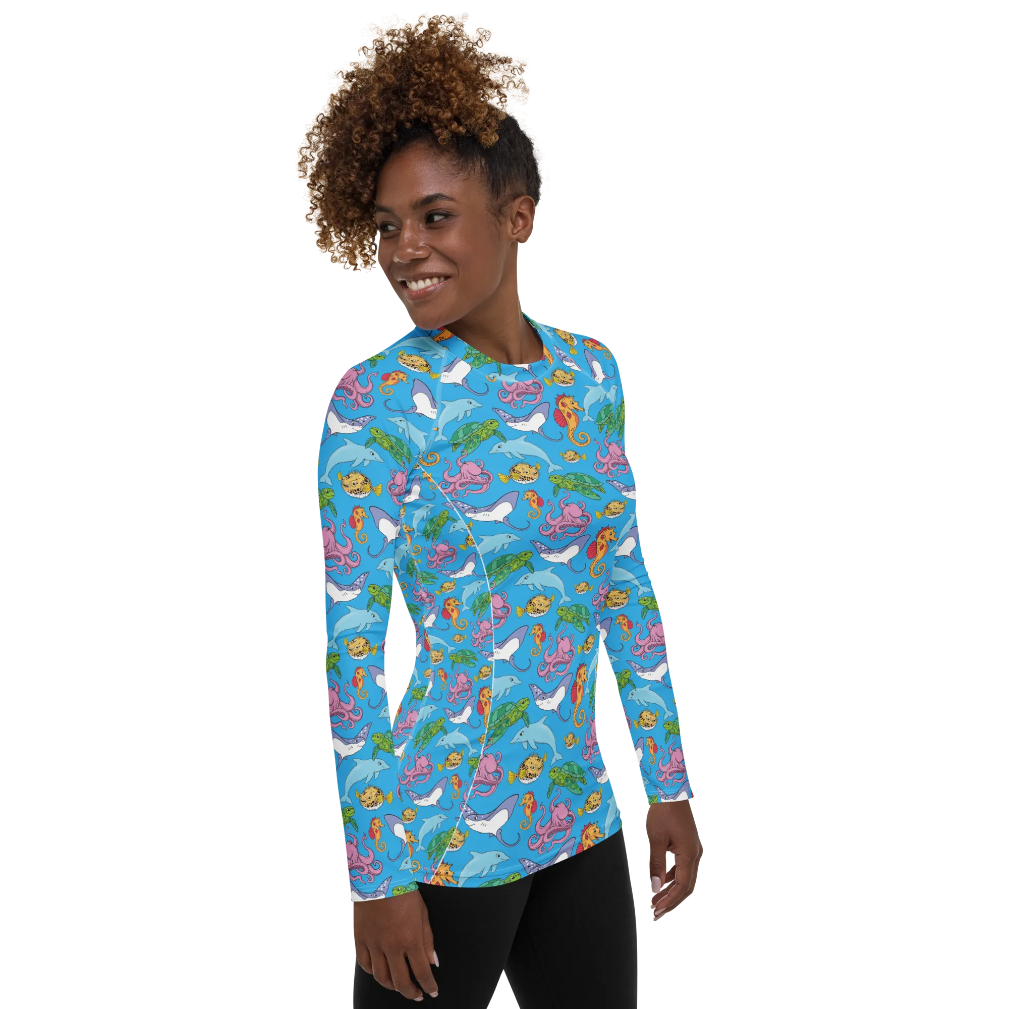 Happiest Ocean Women's Rash Guard