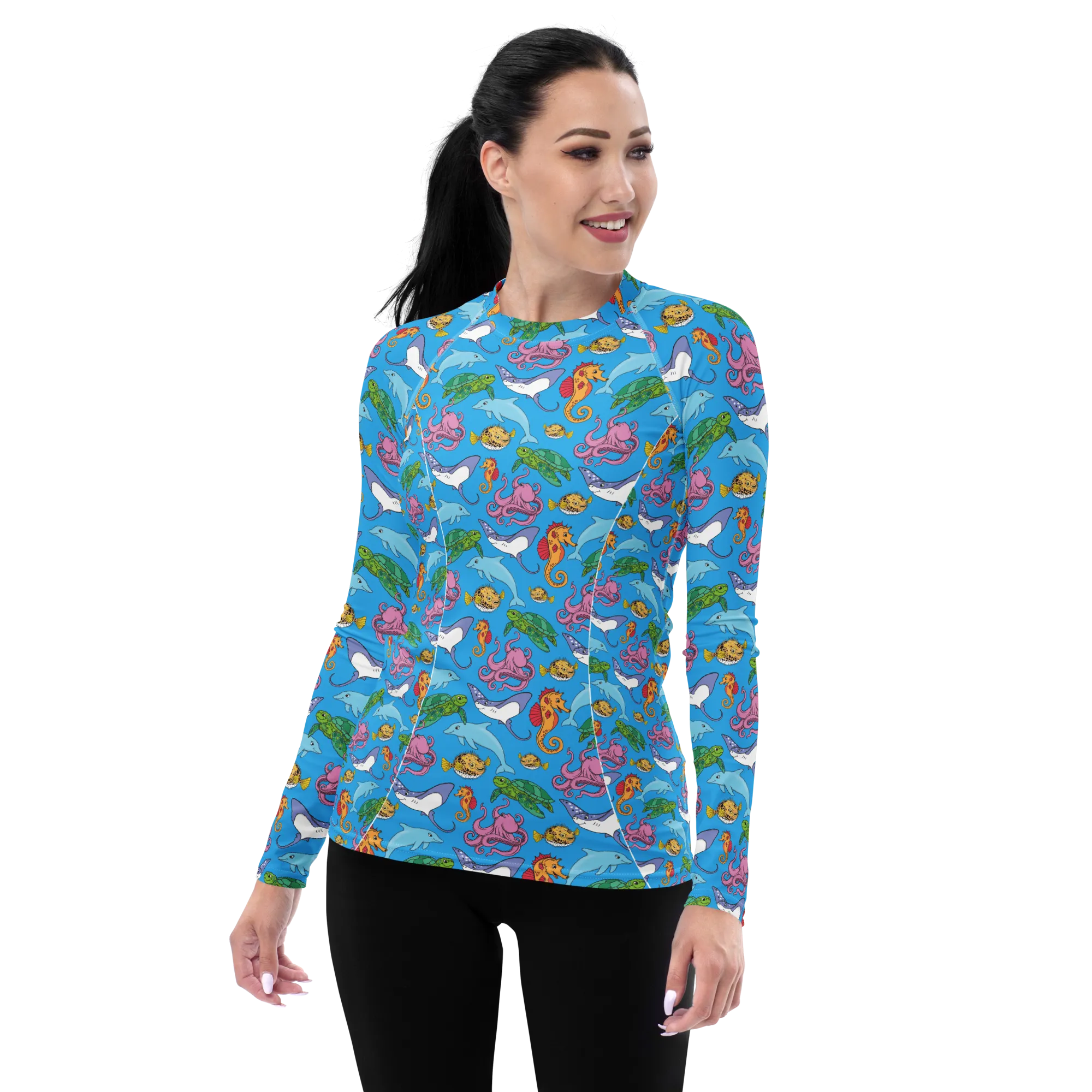 Happiest Ocean Women's Rash Guard