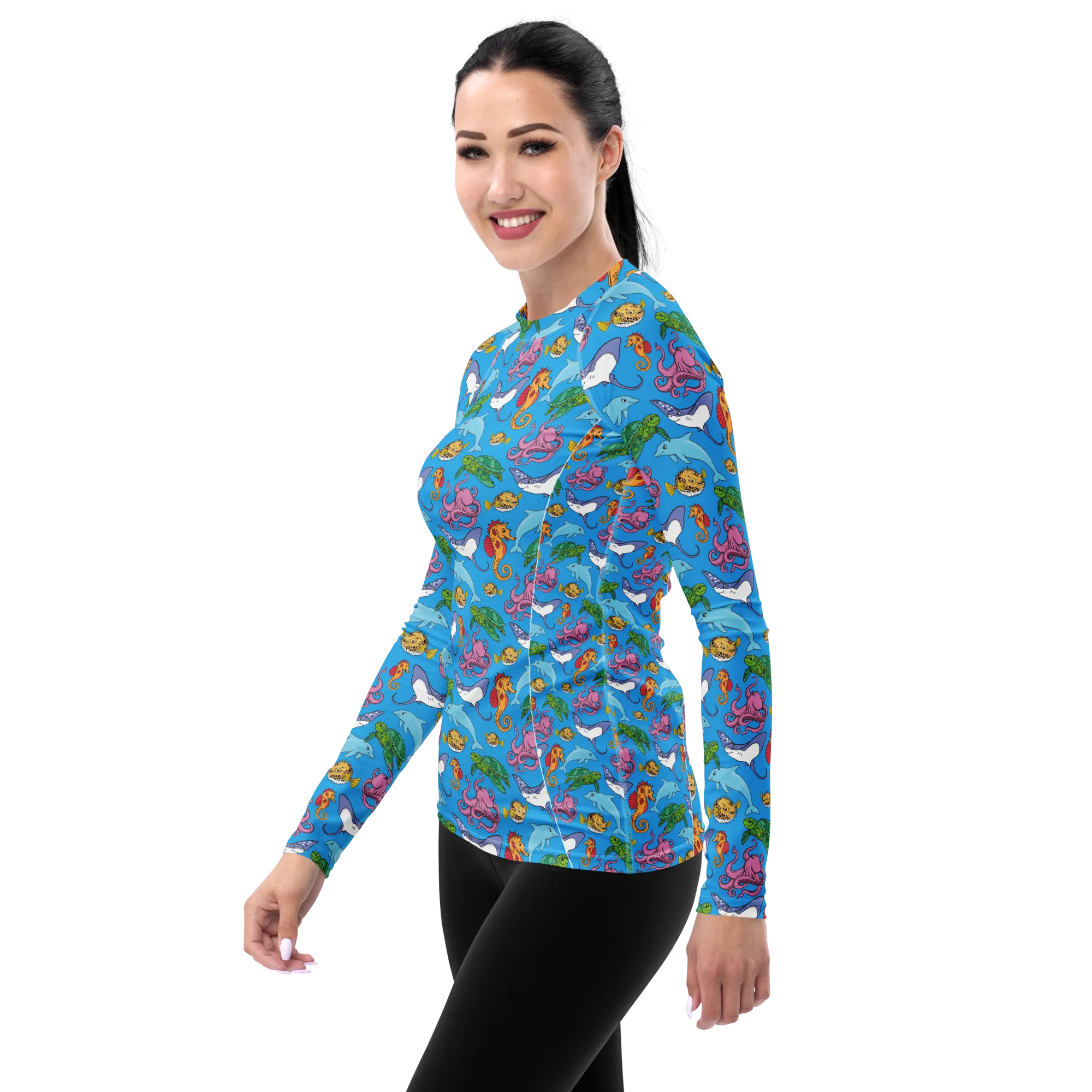 Happiest Ocean Women's Rash Guard