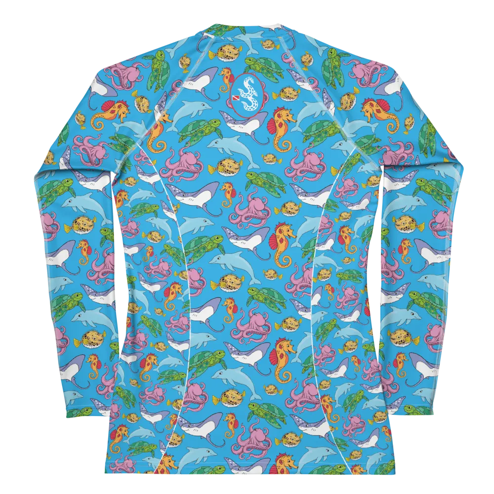 Happiest Ocean Women's Rash Guard