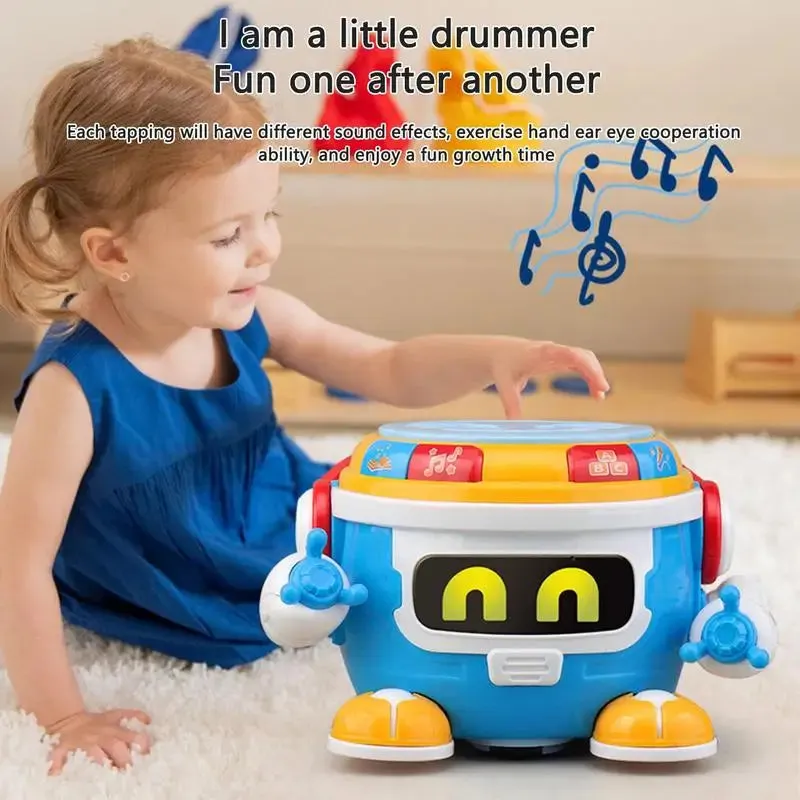 Kids robot musical drum toy