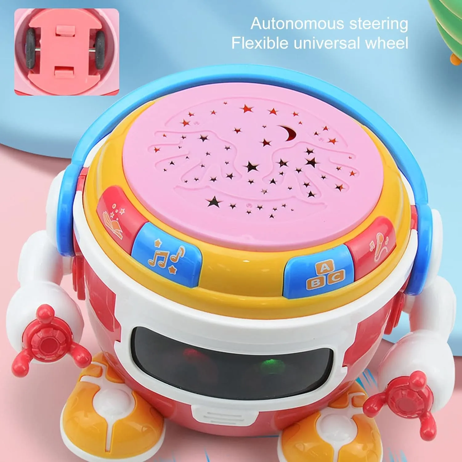 Kids robot musical drum toy