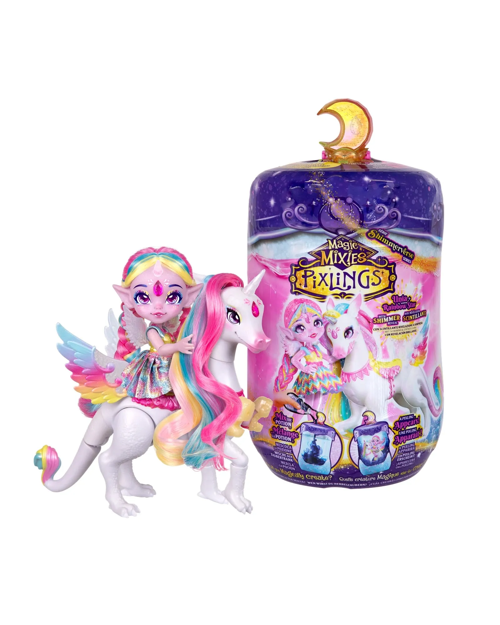 Magic Mixies Pixlings S2 Doll and Unicorn Pegasus Pack