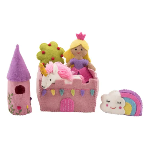 Princess and unicorn play set castle