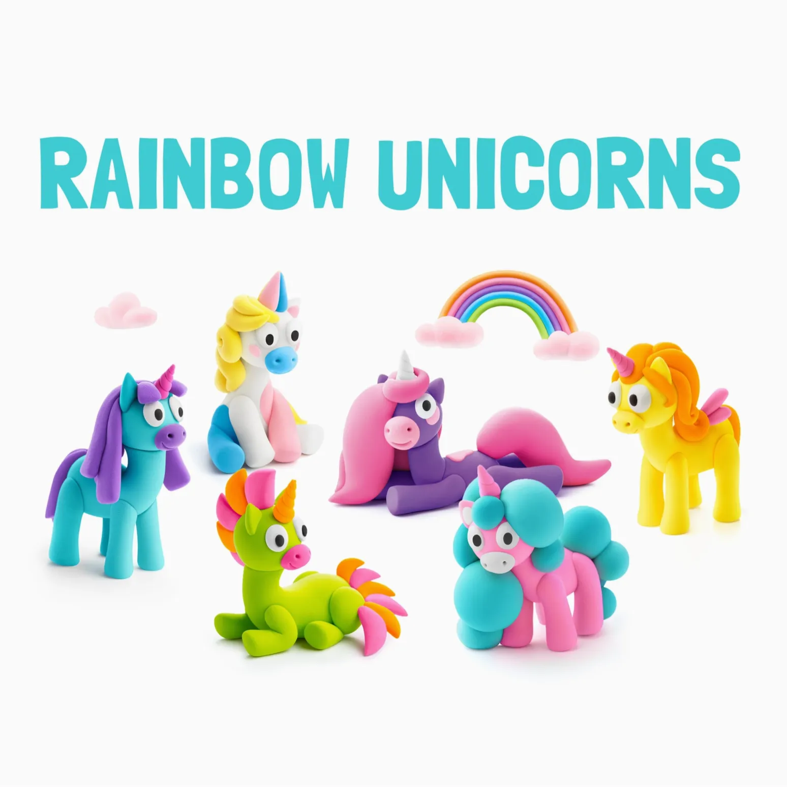 Rainbow Unicorns Hey Clay