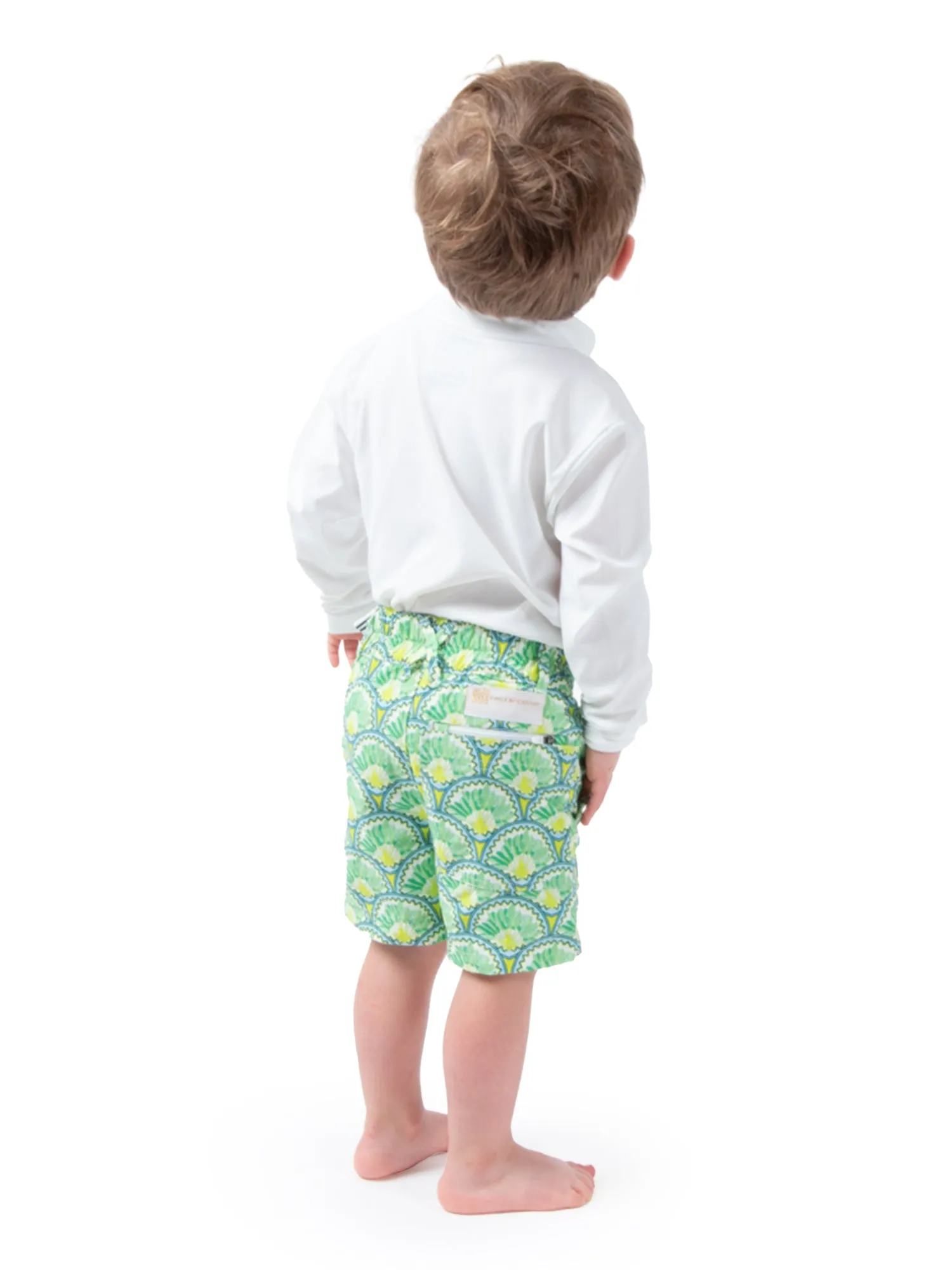 Rhett Boy Short - Deco Palm