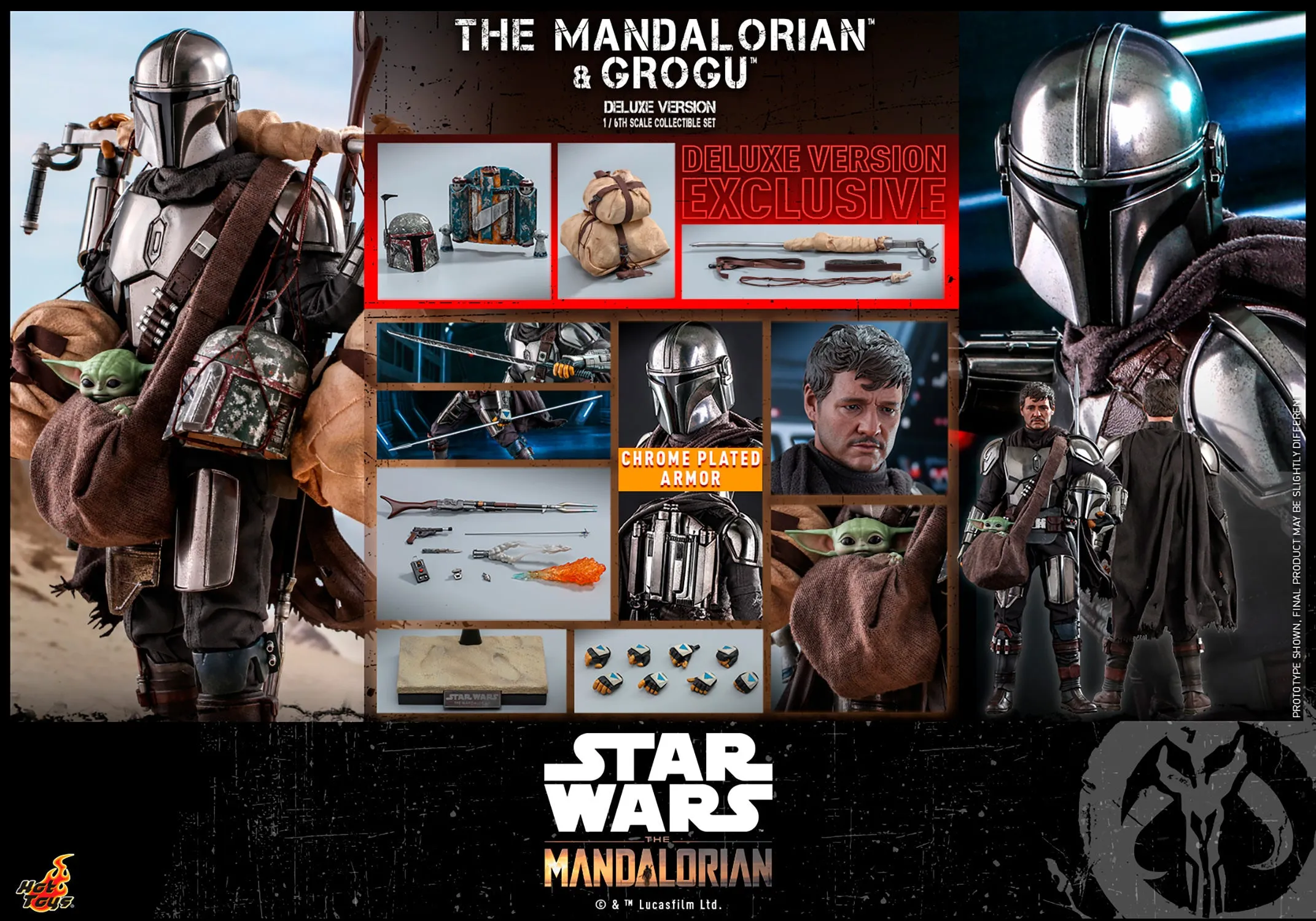 Star Wars The Mandalorian: The Mandalorian and Grogu (Deluxe) TMS052