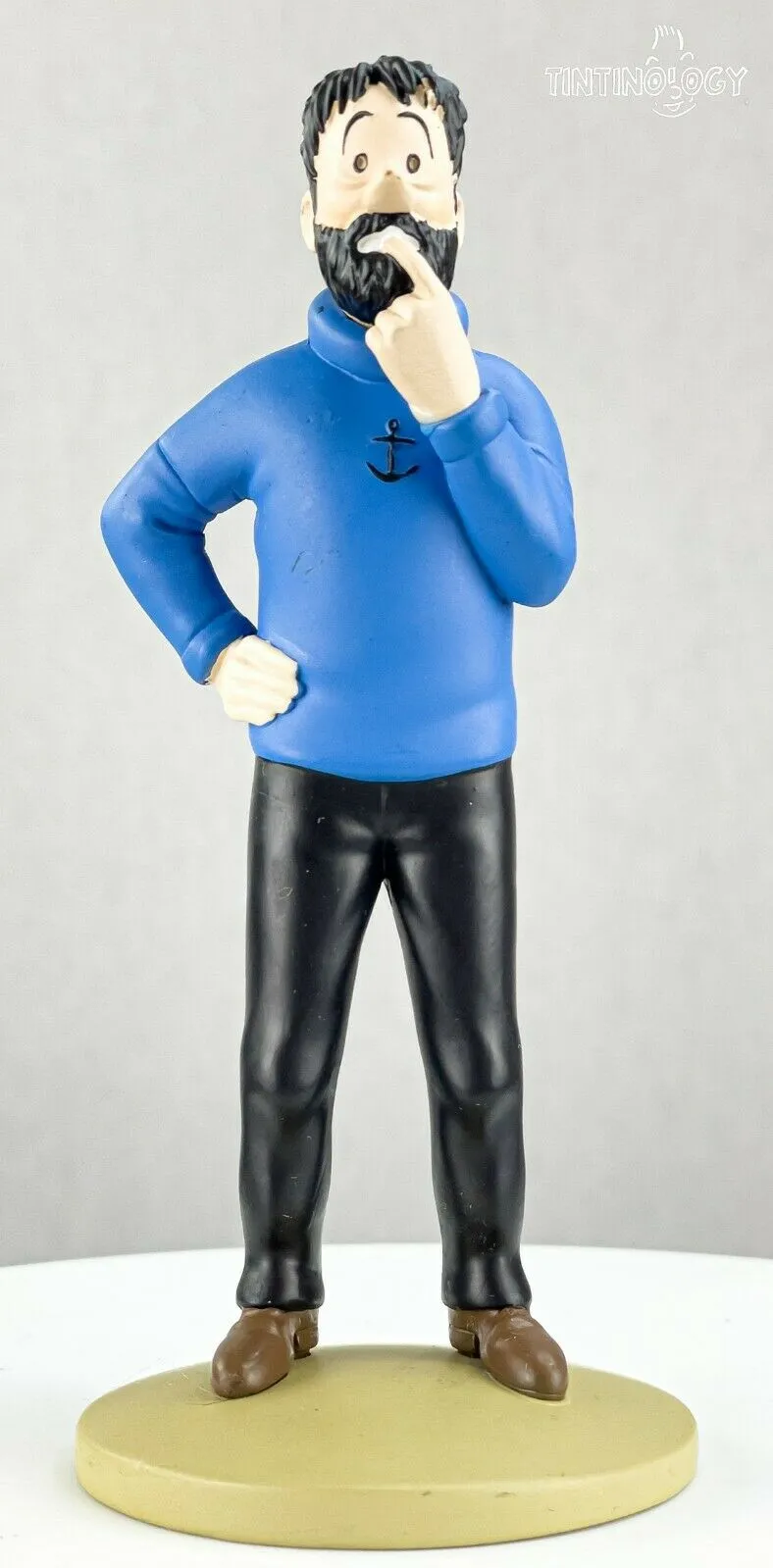 Tintin Figurine Officielle # 2 Haddock Pondering Herge model Moulinsart Figure