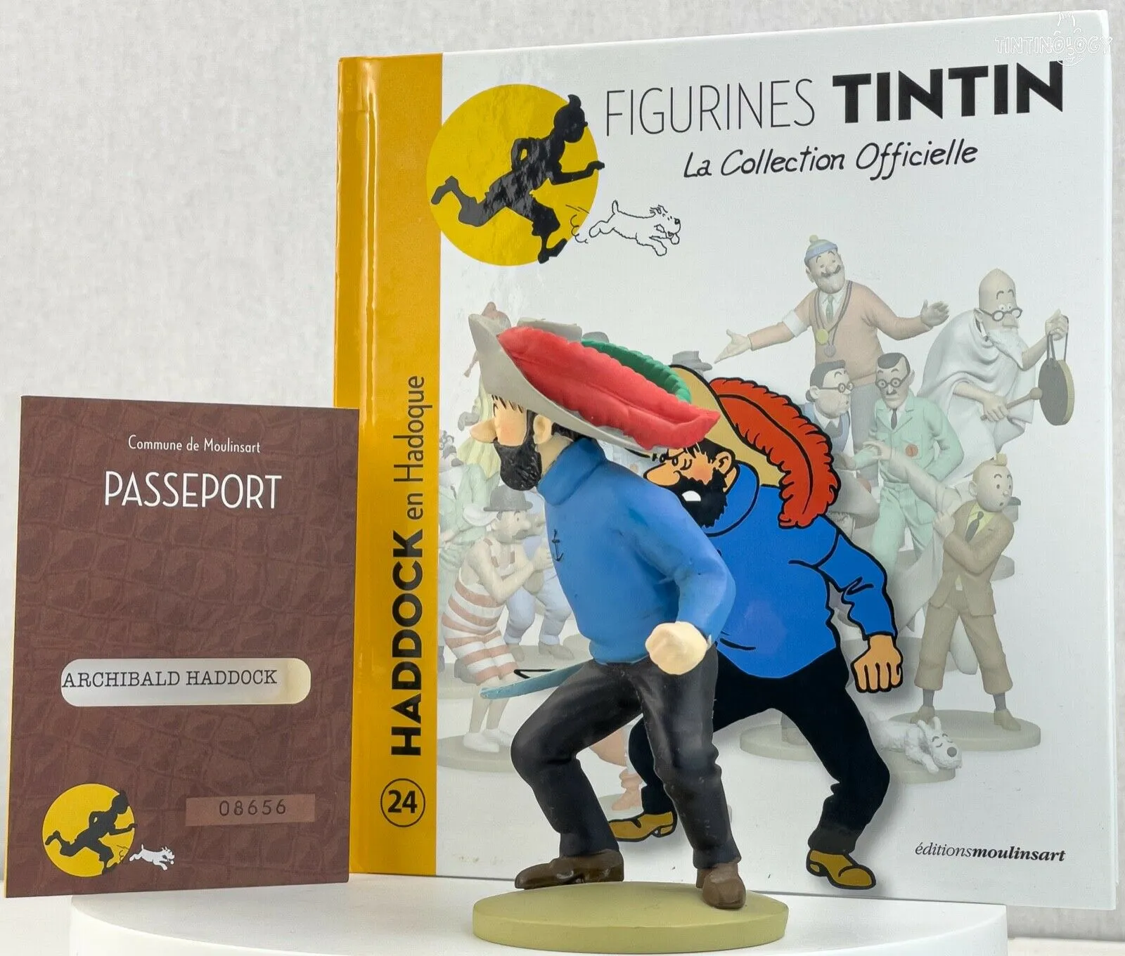 Tintin Figurine Officielle # 24 Haddock & Sword - Unicorn Herge model ML Figure