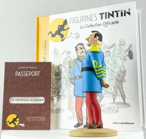 Tintin Figurine Officielle # 42 General Alcazar: Broken Ear Herge model Figure