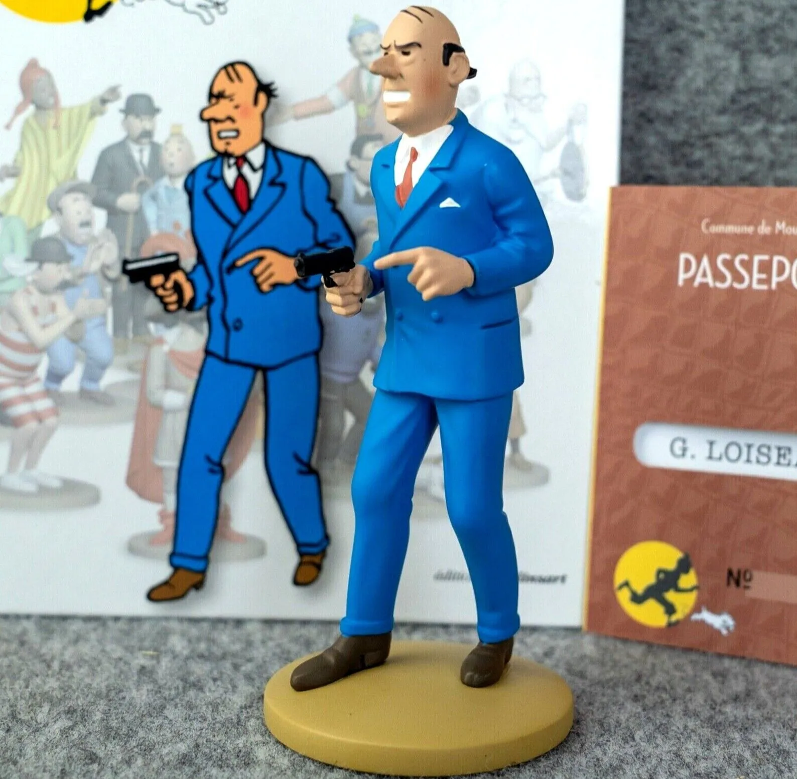 Tintin Figurine Officielle #84 Gustav Bird: Secret Unicorn ML Resin Model Figure