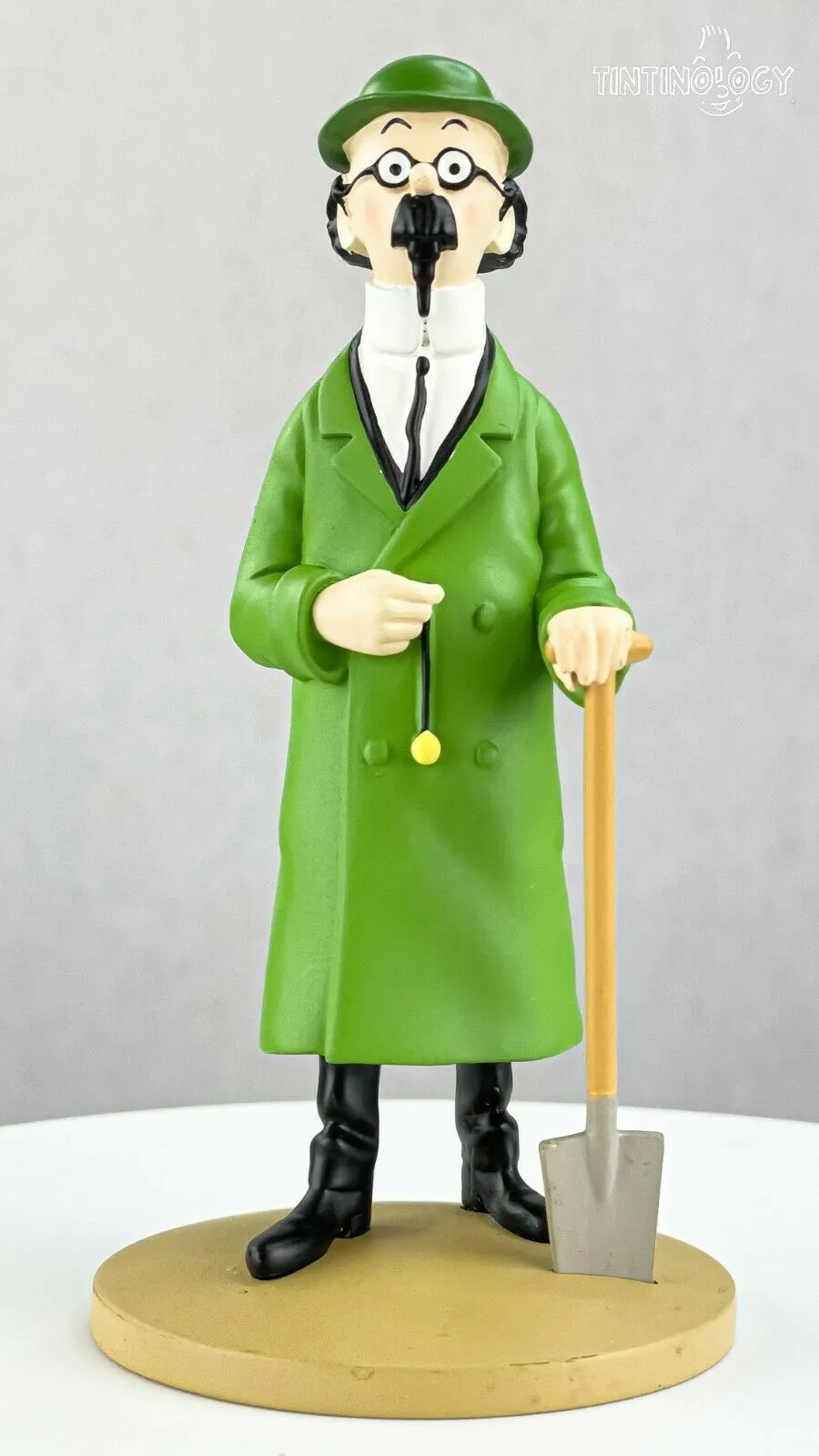 Tintin Figurines Officielle # 3 Calculus with spade Herge model ML resin figure