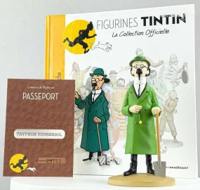 Tintin Figurines Officielle # 3 Calculus with spade Herge model ML resin figure