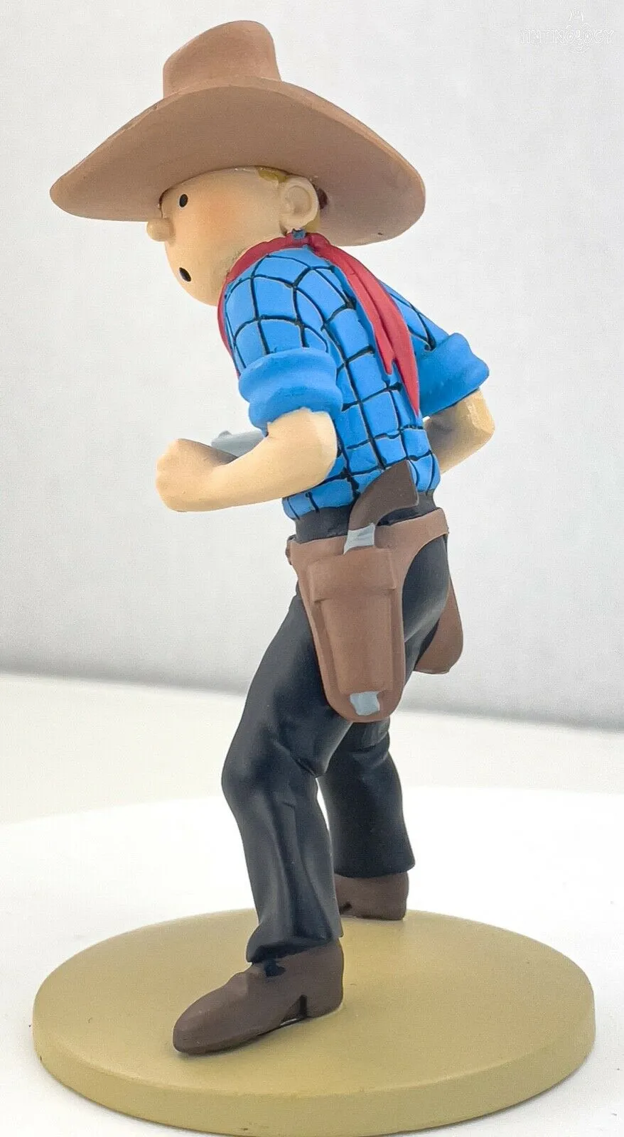 Tintin Figurines Officielle # 30 Tintin Cowboy: America Herge model Moulinsart Figure