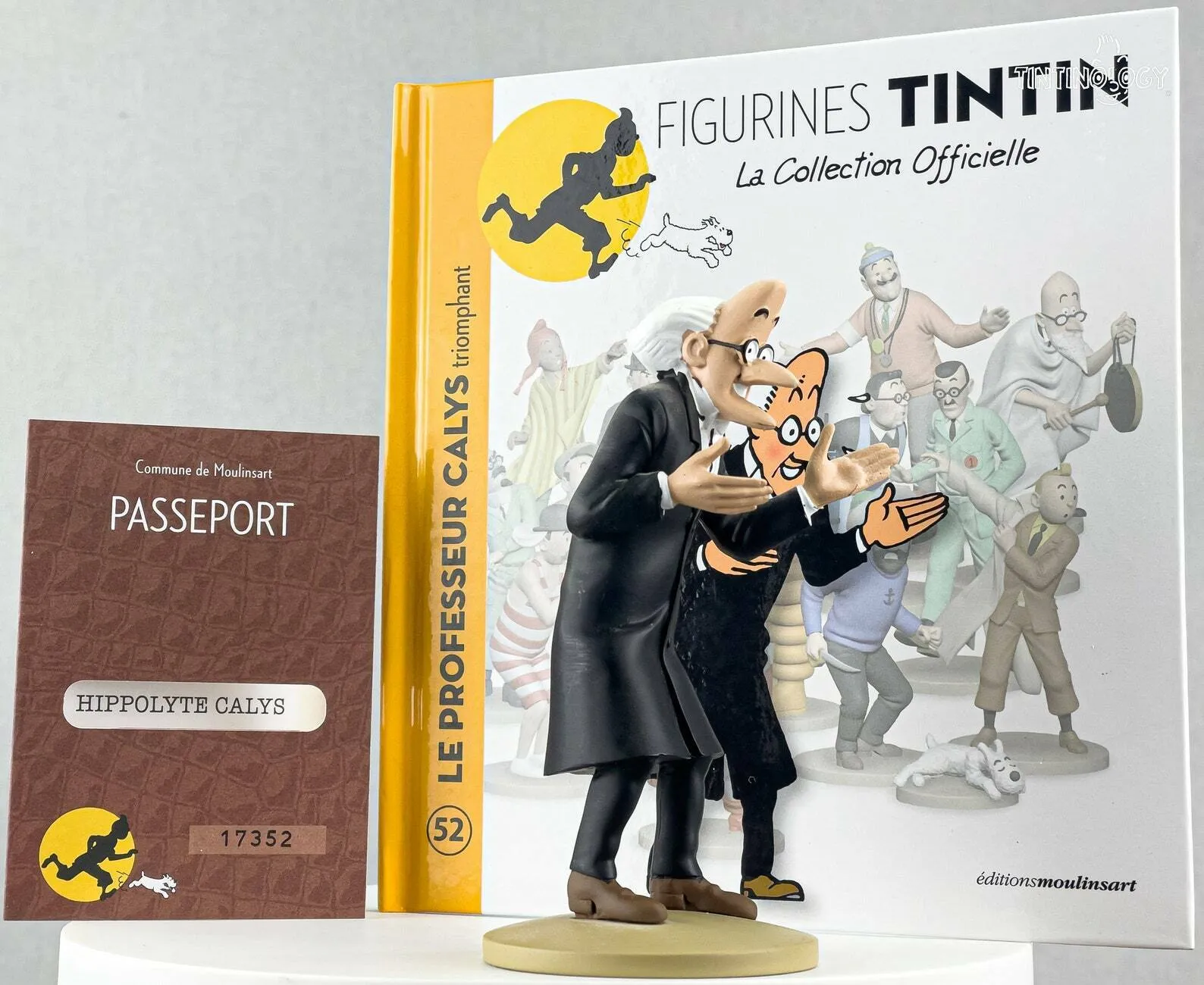 Tintin Figurines Officielle # 52 Professor Calys Herge model Moulinsart Figure