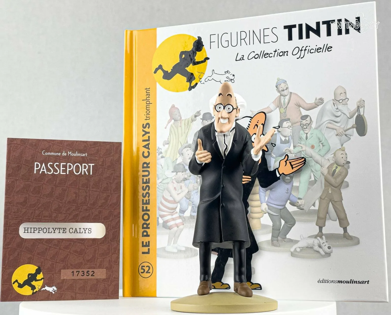 Tintin Figurines Officielle # 52 Professor Calys Herge model Moulinsart Figure