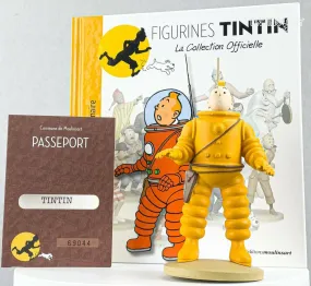 Tintin Figurines Officielle # 7 Tintin in Spacesuit - Moon Herge model ML Figure