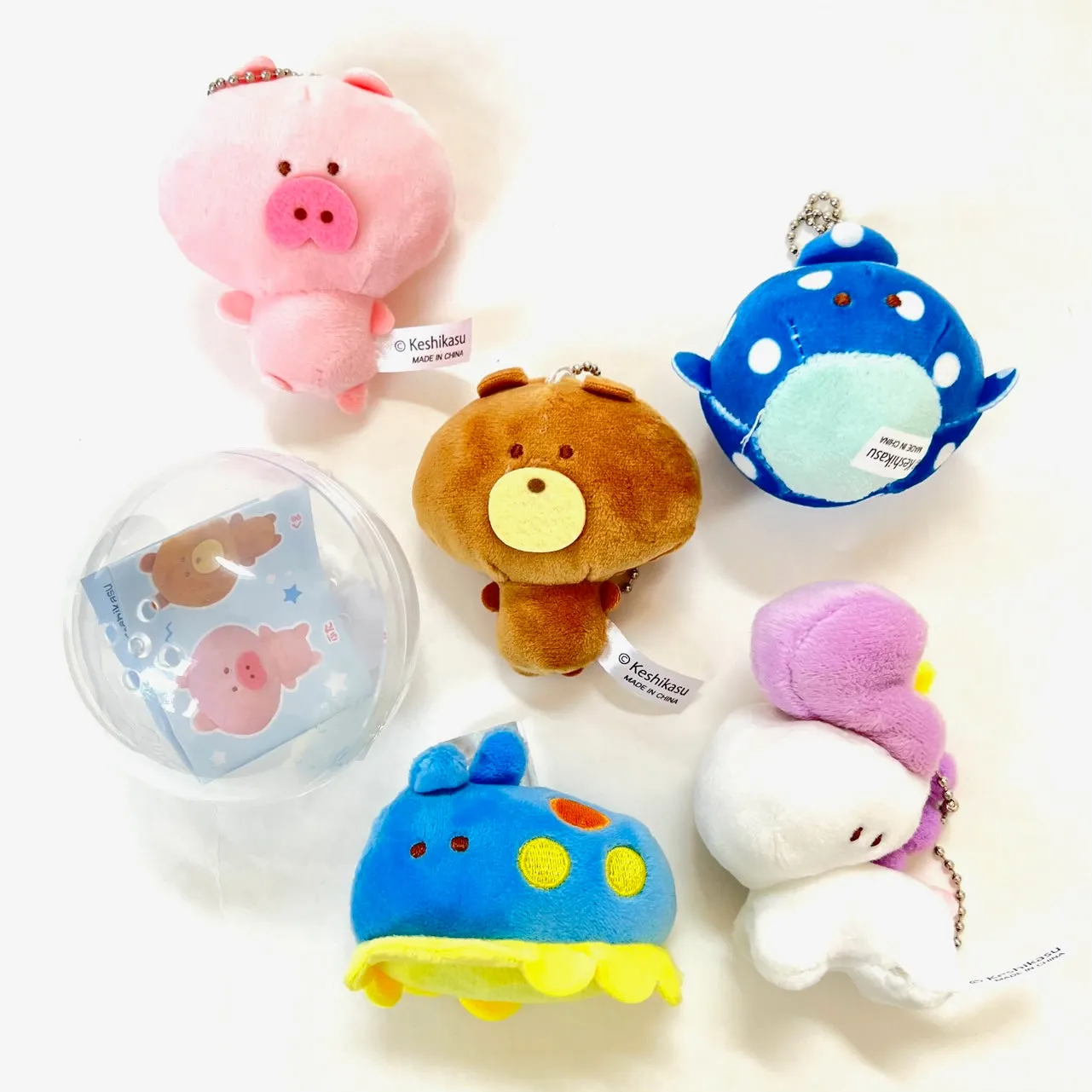 X 70984 Animal Plush Charms Capsule-DISCONTINUED